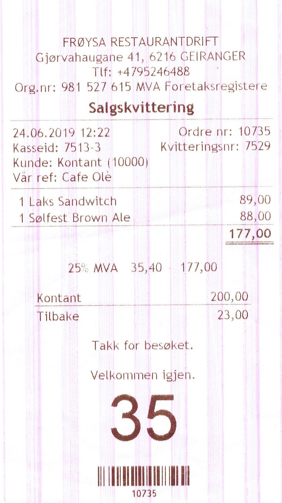 geiranger restaurant