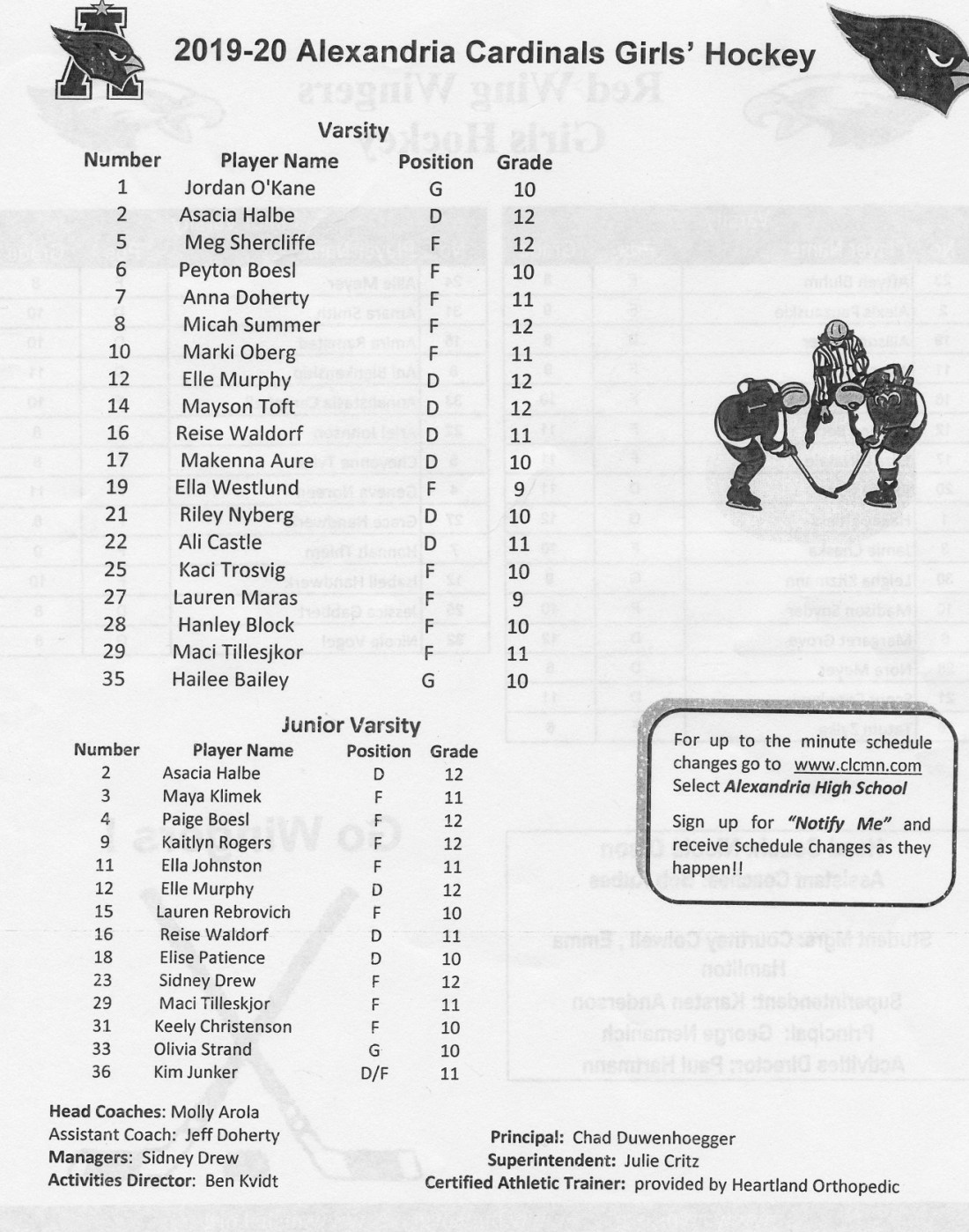 girls hockey '19-20 - Copy